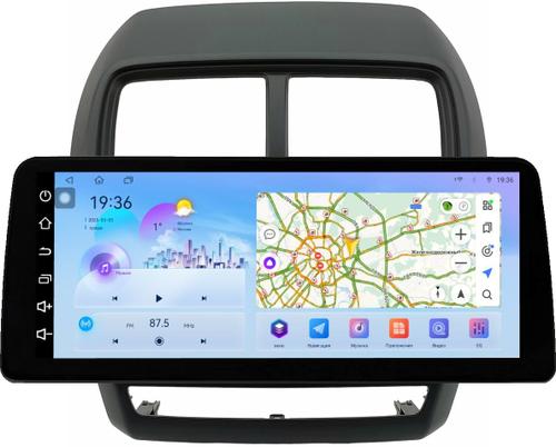Магнитола для Mitsubishi ASX 2017+ (рамка 9) - FarCar монитор 12.3" 2K QLED на Android 14, TS10, CarPlay, 4G SIM-слот