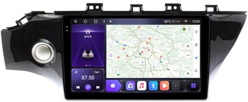 Магнитола для KIA Rio 4, Rio X-Line 2017-2020 (рамка 10" с кнопкой) - Kuberg OL-1742-2 QLed+2K, Android 12, TS10,  CarPlay, 4G SIM-слот