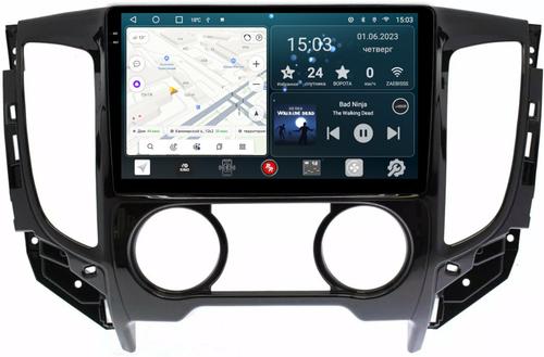 Магнитола для Mitsubishi L200 2015-2024 (кондиционер), FIAT Fullback - RedPower 425 Android 10, QLED+2K, ТОП процессор, 6Гб+128Гб, CarPlay, SIM-слот