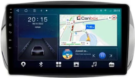 Магнитола для Smart ForTwo/ForFour 2014-2022 - CanBox 9-019 Android 10, 8-ядер, SIM-слот