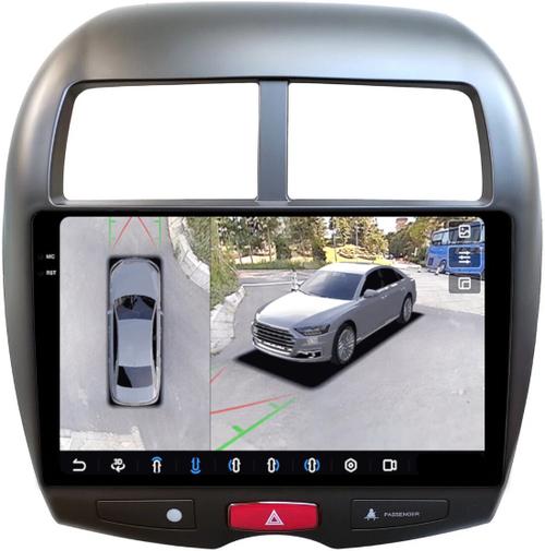 Магнитола для Mitsubishi ASX, Peugeot 4008, Citroen C4 Aircross 2010-2016 - FarCar BX026M-360 монитор 10.36" 2K QLED на Android 13, 6Гб+128Гб, CarPlay, 4G SIM-слот, 4 камеры в комплекте