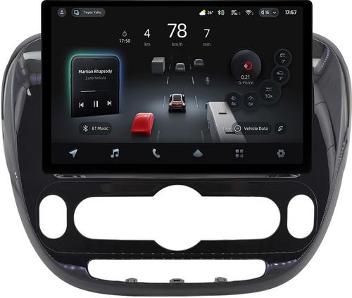 Магнитола для KIA Soul 2 2014-2019 (климат, рамка глянцевая) - Teyes CC4-PRO монитор 13" 2K QLED на Android 13, Snapdragon 778G, ИИ, CarPlay, DSP, 4G SIM-слот