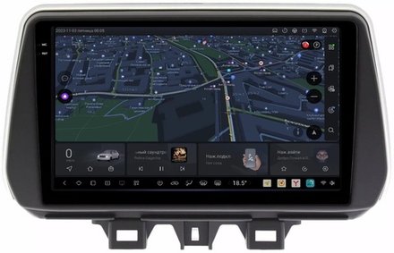 Магнитола для Hyundai Tucson 2018-2021 - Kuberg SF-9728 QLed+2K, Android 13, UIS7870 (DUDU7), CarPlay, SIM-слот