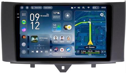 Магнитола для Smart ForTwo W451 2010-2015 - Teyes CC4-PRO монитор 9.5" 2K QLED на Android 13, Snapdragon 778G, ИИ, CarPlay, DSP, 4G SIM-слот