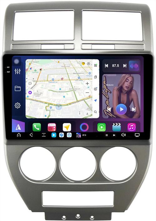 Магнитола для Jeep Compass 2006-2010 - FarCar GX10-9615 монитор 10.36" 2K QLED на Android 14, TS20, 6+128Гб, CarPlay, 4G SIM-слот