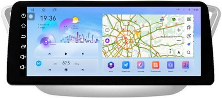 Магнитола для Hyundai Solaris 2 2017-2022, Solaris HS 2024+ (рамка серебро) - FarCar монитор 12.3" 2K QLED на Android 14, TS10, CarPlay, 4G SIM-слот