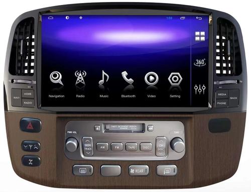 Магнитола для Toyota Land Cruiser 100, Lexus LX470 2002-2007 (климат на цветном экране) - Kuberg KP-T1305, монитор 13.3" на Android 10, 6ГБ+128ГБ, CarPlay, 4G SIM-слот