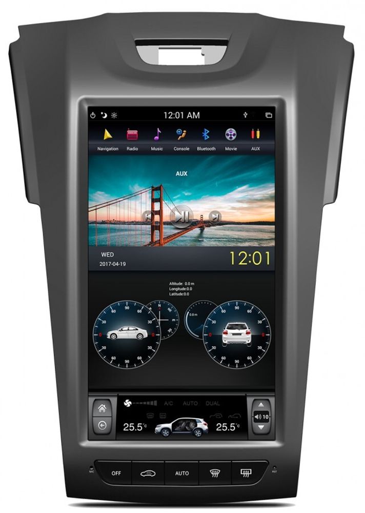 Магнитола для Chevrolet TrailBlazer 2012-2015 - Kuberg ZF-1262-DSP ("Тесла-Стиль") на Android 9, 6-ТУРБО ядер, 4ГБ-64ГБ