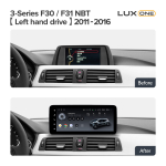 Магнитола для BMW 3 F30 2011-2016 NBT - Teyes LUX ONE 360 монитор 12.3" 2K QLED на Android 10, 6/128Гб, CarPlay, 4G SIM-слот, 4 камеры в комплекте