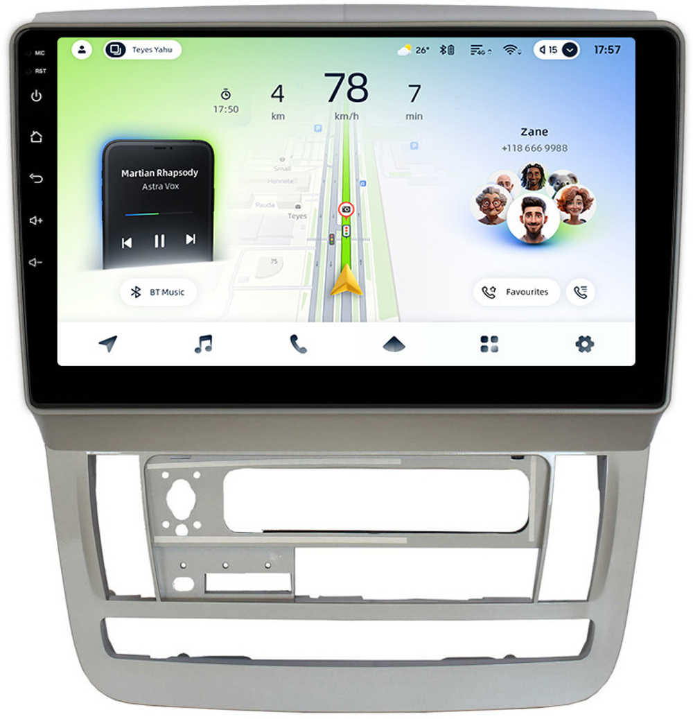 Магнитола для Toyota Alphard 1 H10 2002-2005 - Teyes CC4L монитор 9" IPS на Android 14, Snapdragon 662, CarPlay, 4G SIM-слот