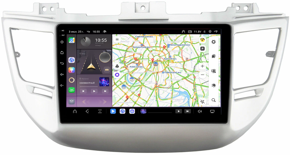 Магнитола для Hyundai Tucson 2016-2018 - Kuberg QLed, Android 13, TS20, CarPlay, SIM-слот