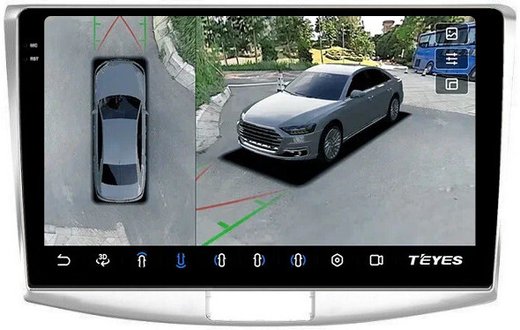 Магнитола для Volkswagen Passat 2005-2015 (B6, B7, CC) - Teyes CC3-2K-360 на Android 10, 2K QLED, 6Гб+128Гб, CarPlay, 4G SIM-слот, 4 камеры в комплекте