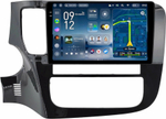 Магнитола для Mitsubishi Outlander 3 2012-2022 (овальный климат) - Teyes CC4-PRO монитор 9.5" 2K QLED на Android 13, Snapdragon 778G, ИИ, CarPlay, DSP, 4G SIM-слот