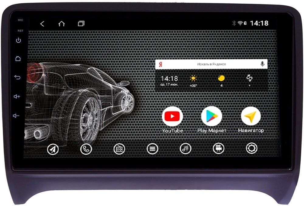 Магнитола для AUDI TT 2006-2014 (8J) - AK444R9-MTK Android 10, 8-ядер, 2Гб-32Гб