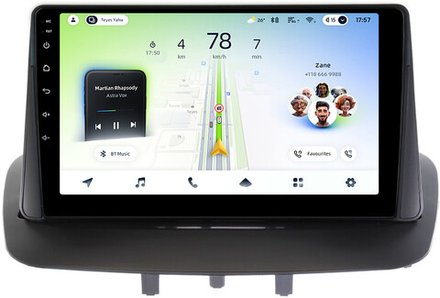Магнитола для Renault Fluence, Megane 2009-2017 - Teyes CC4L монитор 9" IPS на Android 14, Snapdragon 662, CarPlay, 4G SIM-слот