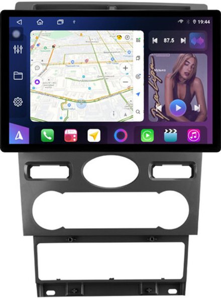 Магнитола для Ford Mondeo 3 2000-2006 (климат) - FarCar BX877 монитор 13" 2K QLED на Android 13, TS10, 6+128, CarPlay, 4G SIM-слот