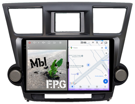 Магнитола для Toyota Highlander 2 2007-2013 XU40 (крутилки декоративные) - Redpower 85035 PRO/PROmax ТОП звук, 2K QLED, Android 14, CarPlay, 4G SIM-слот