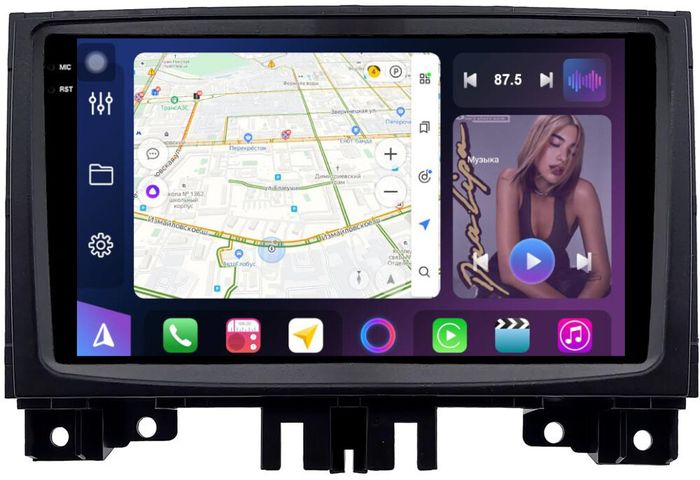 Магнитола для Mercedes-Benz Sprinter W906 2013-2017, Volkswagen Crafter 2013-2016 - FarCar XXL9-7096F2 монитор 9.5" 2K QLED на Android 14, TS20, 8+256Гб, CarPlay, 4G SIM-слот