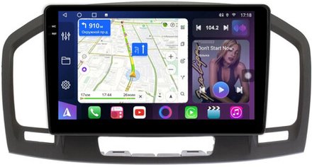 Магнитола для Opel Insignia 2009-2013 (взамен CD300 и CD400) - FarCar BM114M монитор 9.5" QLED на Android 14, TS10, 4+32Гб, CarPlay, 4G SIM-слот