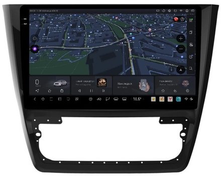 Магнитола для Skoda Yeti 2009-2018 (кондиционер) - Kuberg OL-1919 QLed+2K, Android 13, UIS7870 (DUDU7), CarPlay, SIM-слот