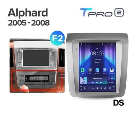 Магнитола для Toyota Alphard 1 H10 2005-2008 - Teyes TPRO 2 монитор 9.7" QLED в стиле "Тесла" на Android 10, TS10, 4G SIM-слот