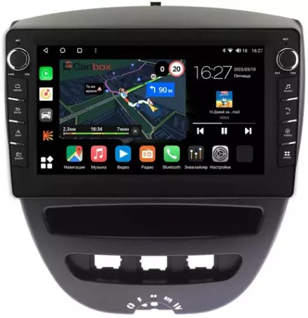 Магнитола для Citroen C1, Peugeot 107, Toyota Aygo - Canbox 10-1152 Android 10, ТОП процессор, CarPlay, 4G SIM-слот