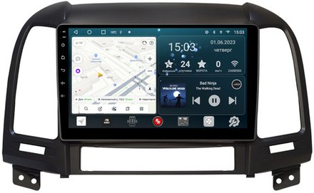Магнитола для Hyundai Santa Fe 2006-2012 - Redpower 008 Android 10, ТОП процессор, 6Гб+128Гб, CarPlay, SIM-слот