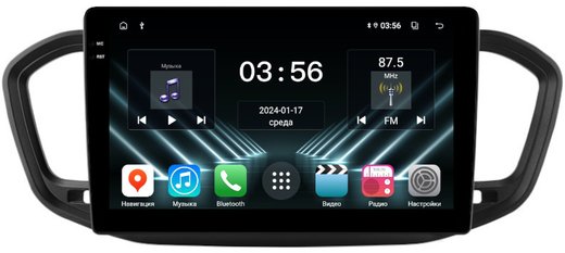 Магнитола для Lada Vesta NG 2023+ (без ШГУ) - FarCar DX10-7289A10 монитор 10.36" IPS на Android 13, 4+64Гб, CarPlay