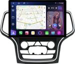 Магнитола для Jeep Grand Cherokee WK2 2013-2022 (ШГУ 8.4", рамка большая 10) - FarCar BX877 монитор 13" 2K QLED на Android 13, Быстрая, CarPlay, 4G SIM-слот