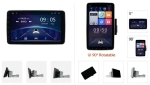 2DIN магнитола с поворотным экраном 10" - Kuberg OL-1008-Q на Android 12, ТОП процессор, 6+128Гб, CarPlay, 4G SIM-слот