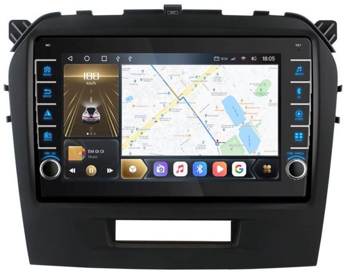 Магнитола для Suzuki Vitara 2015+ - Kuberg OL-9621 (кнопки и крутилки), Android 12, TS10, CarPlay, 4G SIM-слот