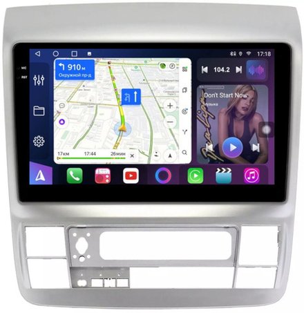 Магнитола для Toyota Alphard 1 2005-2008 - FarCar BM9-9575 монитор 9.5" QLED на Android 14, TS10, 4+32Гб, CarPlay, 4G SIM-слот