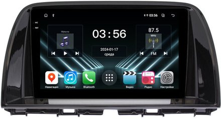 Магнитола для Mazda CX-5 2011-2017 (тип C) - FarCar DX9-7086-9C монитор 9.5" IPS на Android 13, 4+64Гб, CarPlay