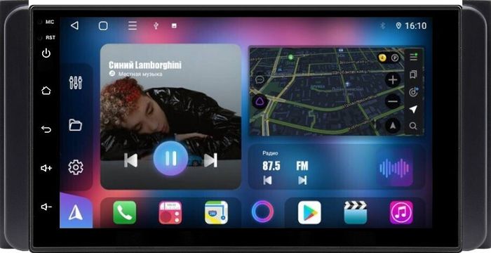 Магнитола для Toyota 200х100мм - FarCar BM832-7040H7 дисплей 7" IPS на Android 13, Быстрая, CarPlay, 4G SIM-слот