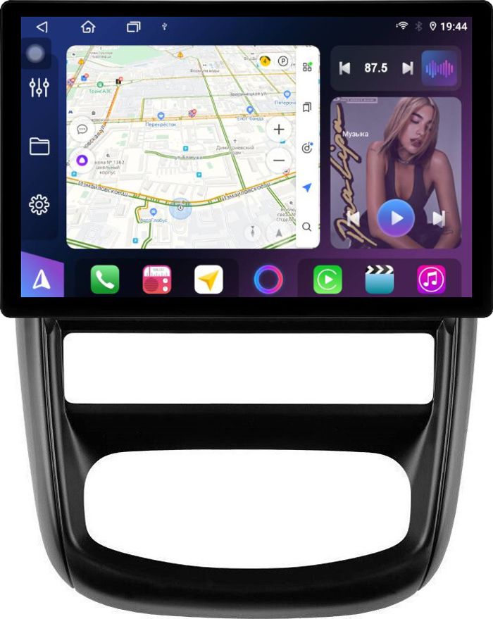 Магнитола для Renault Duster 1 2010-2015 - FarCar BX877 монитор 13" 2K QLED на Android 13, TS10, 6+128, CarPlay, 4G SIM-слот