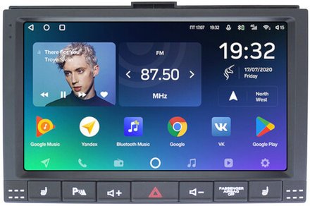 Магнитола для Volkswagen Touareg 2002-2010 (рамка с кнопками) - Teyes CC2 PLUS Android 10, ТОП процессор, 4-64, SIM-слот