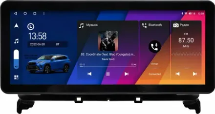 Магнитола для Mercedes-Benz CLS 2010-2014 - Canbox H-Line 2196 монитор 12.3" QLED в стиле Audi на Android 10, ТОП-процессор, CarPlay, 4G SIM-слот