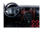 Комплект рамки с разъёмами 9"+can Land Rover Discovery 3 2007-2009 (острые углы)серебро