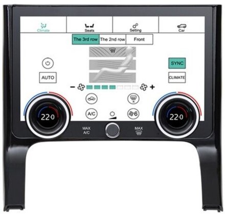 Цифровая панель климата Range Rover Evoque 2019-2023 - Kuberg ZF-2026 с 10" экраном LCD/ЖК