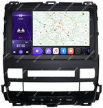 Магнитола для Toyota Land Cruiser Prado 120, Lexus GX470 (экран климата внизу, рамка 9") - Kuberg SF-9696-1 QLed+2K, Android 12, TS10, CarPlay, 4G SIM-слот