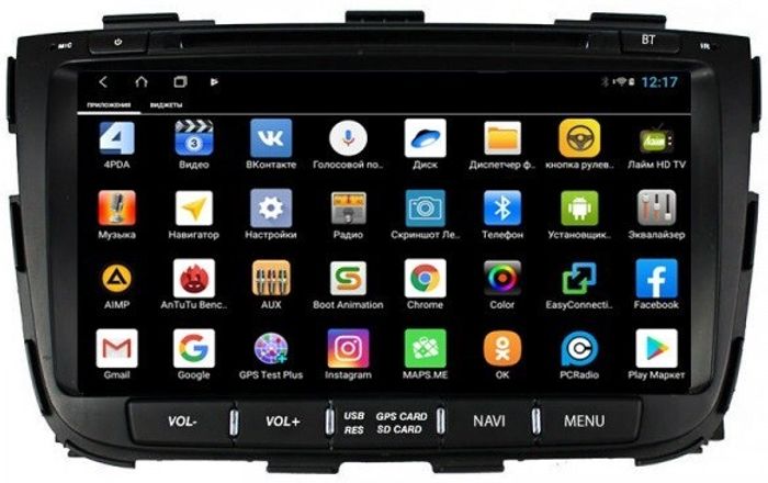 Магнитола для KIA Sorento 2 XM 2012-2020 c экраном климата снизу - Parafar PF224XHDDVD на Android 11, 8-ядер, 4/64ГБ, 4G SIM-слот