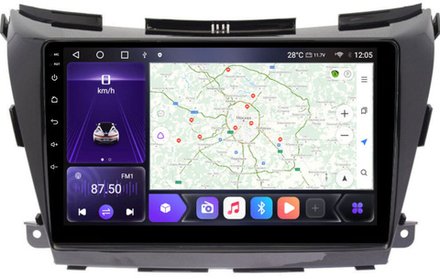 Магнитола для Nissan Murano 2016-2022 (поддержка Bose и 360) - Kuberg EW-1663 IPS, Android 10, 8 ядер (TS18), 4G SIM-слот