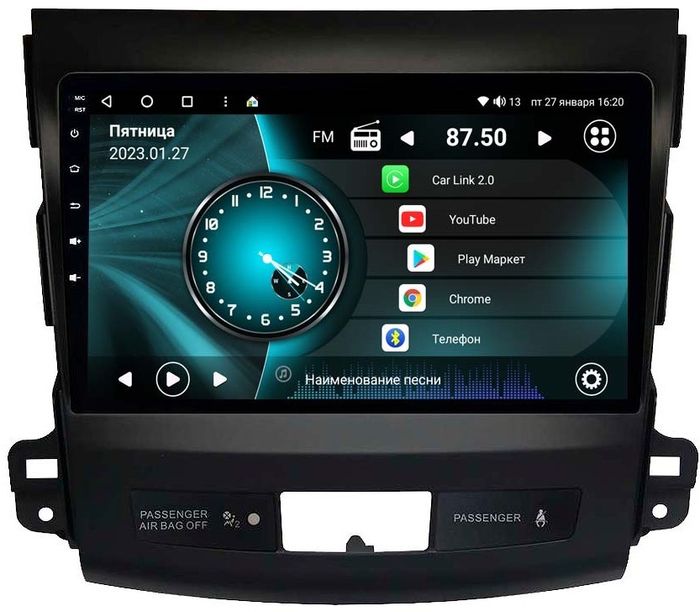Магнитола для Peugeot 4007 2007-2011 - Vaycar VA59-0056 на Android 13, 8-ядер, 2Гб-32Гб, 4G SIM-слот
