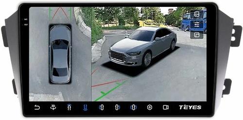 Магнитола для Geely Emgrand X7 2013-2018 - Teyes CC3-2K-360 монитор 9.5" 2K QLED на Android 10, 6Гб+128Гб, CarPlay, 4G SIM-слот, 4 камеры в комплекте