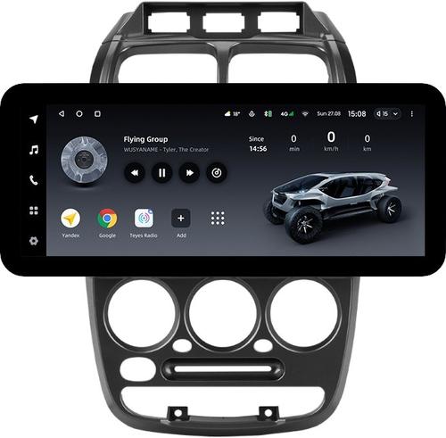 Магнитола для Hyundai Accent 2000-2011 (рамка 3 кнопки) - Teyes LUX ONE ROUND монитор 12.3" 2K QLED на Android 10, Быстрая, CarPlay, 4G SIM-слот