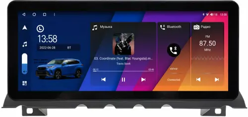 Магнитола для BMW 7-серия (F01/F02) 2009-2015 - Canbox H-Line 2015 монитор 12.3" QLED в стиле Audi на Android 10, ТОП-процессор, CarPlay, 4G SIM-слот