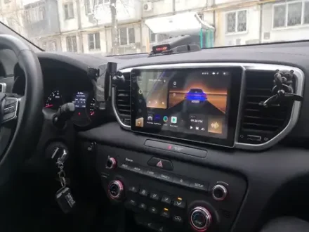 Магнитола для KIA Sportage 2018-2021 (рамка черная) - Kuberg OL-9780-2 QLed, Android 13, TS20, CarPlay, SIM-слот