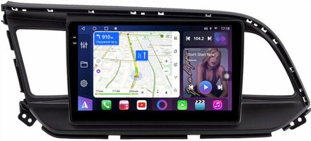 Магнитола для Hyundai Elantra 6 2018-2020 (без штатной КЗВ) - FarCar 7165A монитор 9.5" QLED на Android 14, TS18, CarPlay, 4G SIM-слот