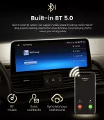 Магнитола для BMW X1 E84 2009-2014 (любая комплектация) - Kuberg HP-B1101XFW монитор 12.3" с джойстиком в стиле Audi на Android 11, CarPlay, 4G SIM-слот