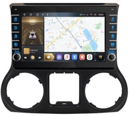 Магнитола для Jeep Wrangler 2014-2018 - Kuberg OL-1258-2 (кнопки и крутилки), Android 12, TS10, CarPlay, 4G SIM-слот